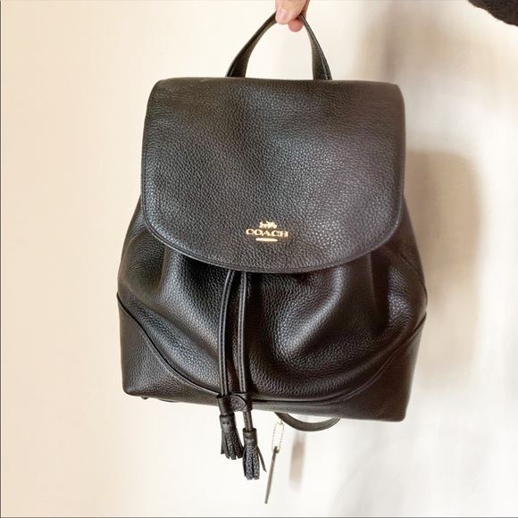 Coach Handbags - Coach Elle Black Backpack